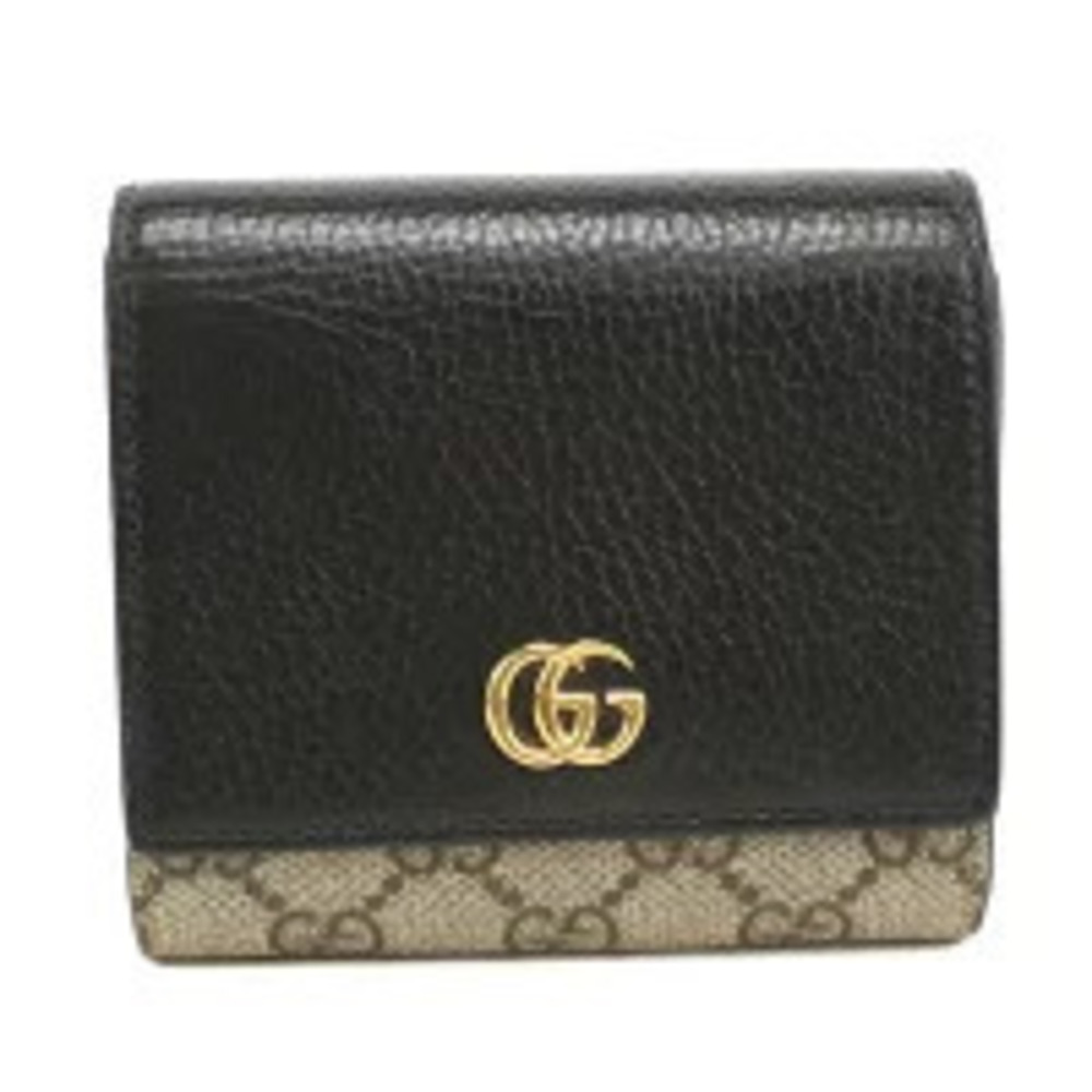 Gucci Bi fold Wallet Double G Beige Cream